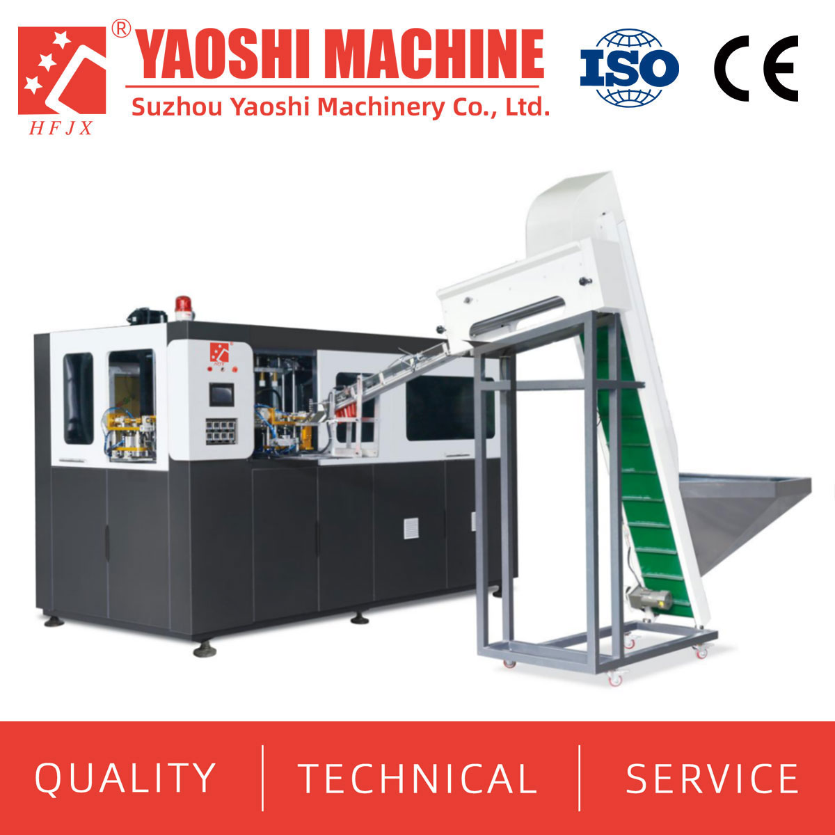 Fully Automatic PET Bottle Making Machine 4 Cavity  Servo Blow Moulding 